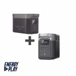 Kit de Estación de Energía Portátil 2048Wh + Batería Externa 2048Wh (4096Wh Totales)